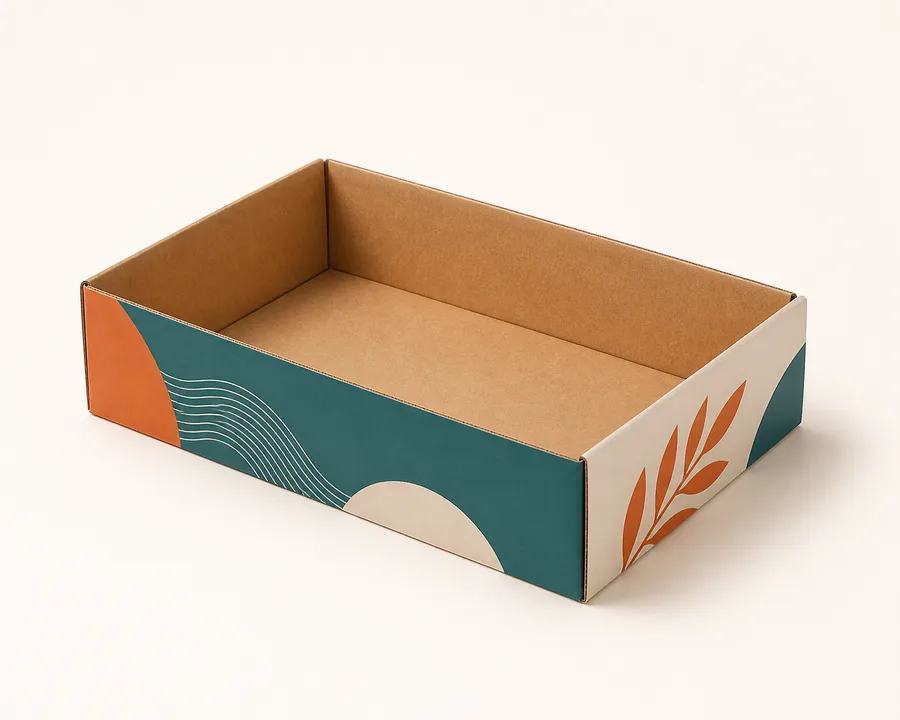 One-piece folding tray Finished box