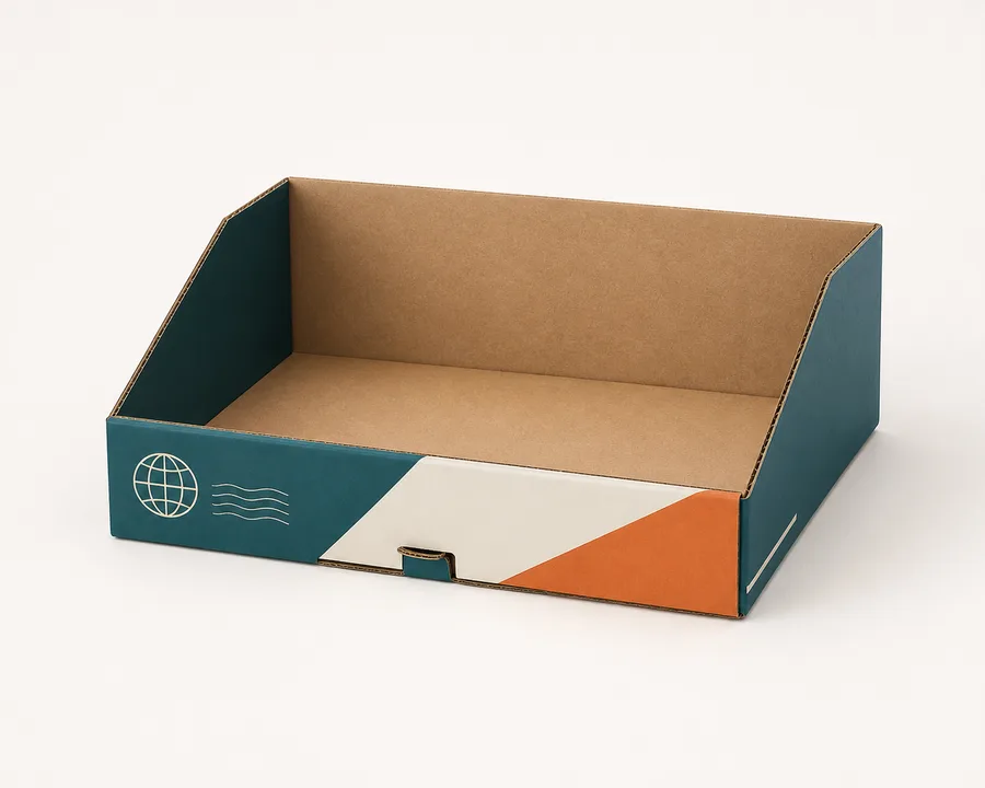 Front-lock tray Finished box