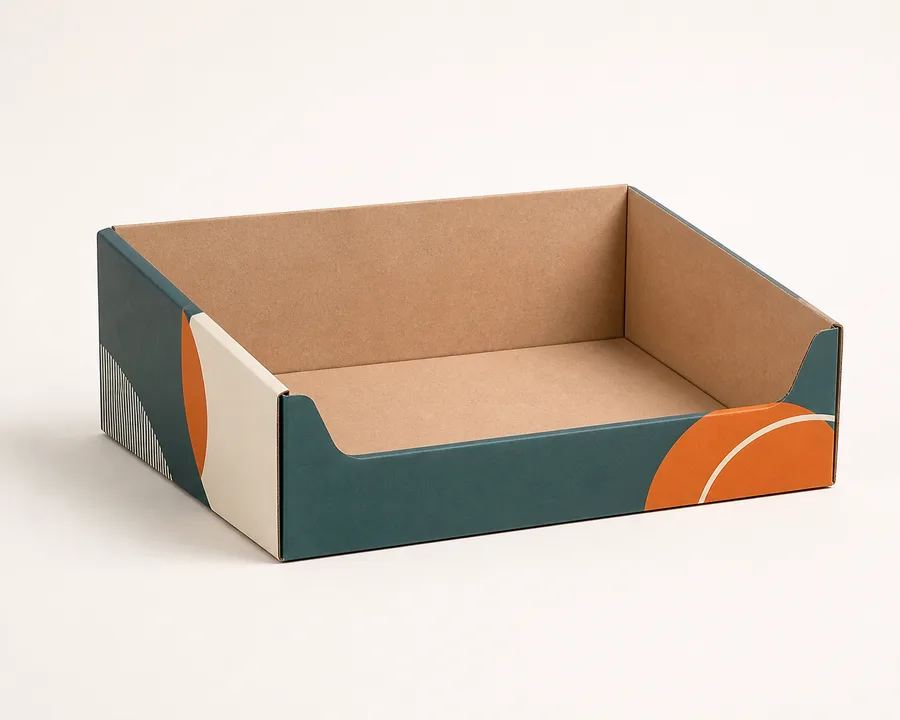 Reinforced display tray Finished box