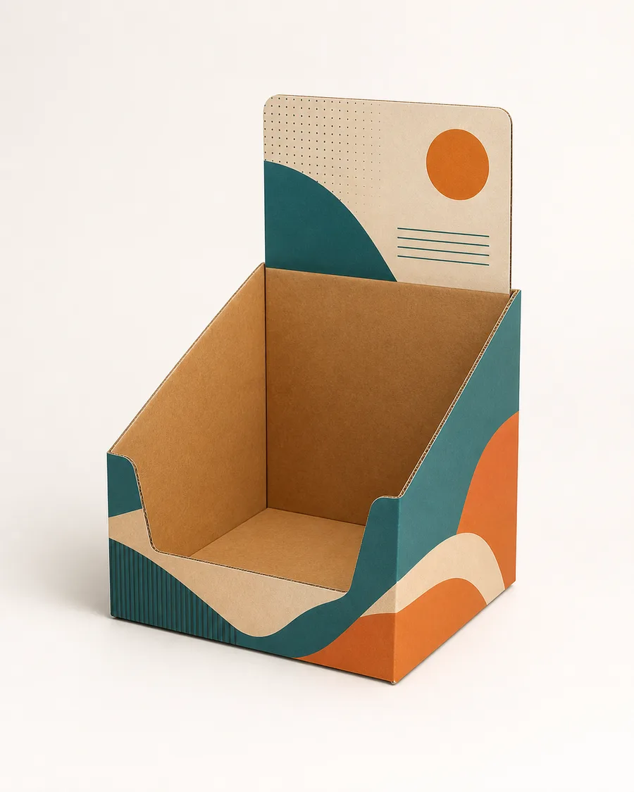 Hinged display box Finished box