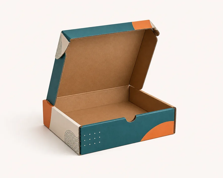 Reinforced hinged mailer Finished box